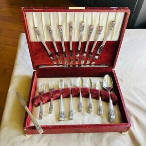 66 piece set community & community plate mix flatware set Coronation pattern